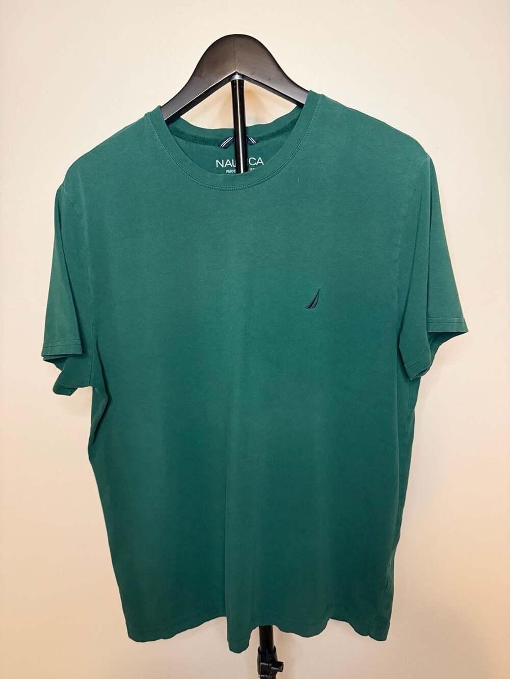 Nautica Performance Tee Green Short Sleeve-L